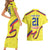 Colombia Champion Football Custom Couples Matching Short Sleeve Bodycon Dress and Hawaiian Shirt Proud To Be Los Cafeteros LT9 - Wonder Print Shop