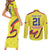 Colombia Champion Football Custom Couples Matching Short Sleeve Bodycon Dress and Long Sleeve Button Shirt Proud To Be Los Cafeteros LT9 - Wonder Print Shop