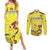 Colombia Champion Football Custom Couples Matching Summer Maxi Dress and Long Sleeve Button Shirt Proud To Be Los Cafeteros LT9 - Wonder Print Shop