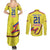 Colombia Champion Football Custom Couples Matching Summer Maxi Dress and Long Sleeve Button Shirt Proud To Be Los Cafeteros LT9 - Wonder Print Shop