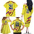 Colombia Champion Football Custom Family Matching Off The Shoulder Long Sleeve Dress and Hawaiian Shirt Proud To Be Los Cafeteros - Wonder Print Shop