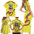 Colombia Champion Football Custom Family Matching Short Sleeve Bodycon Dress and Hawaiian Shirt Proud To Be Los Cafeteros - Wonder Print Shop