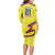 Colombia Champion Football Custom Long Sleeve Bodycon Dress Proud To Be Los Cafeteros - Wonder Print Shop