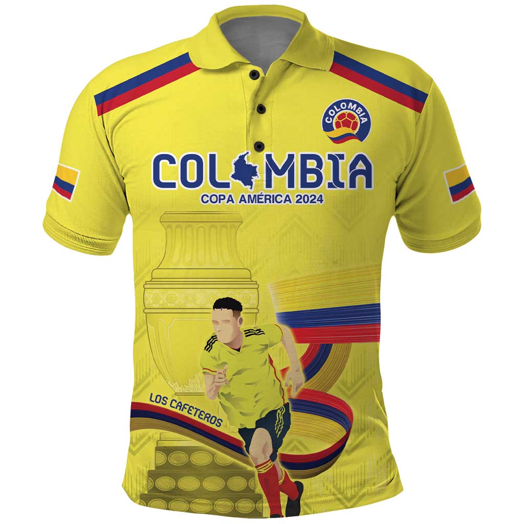 Colombia Champion Football Custom Polo Shirt Proud To Be Los Cafeteros - Wonder Print Shop