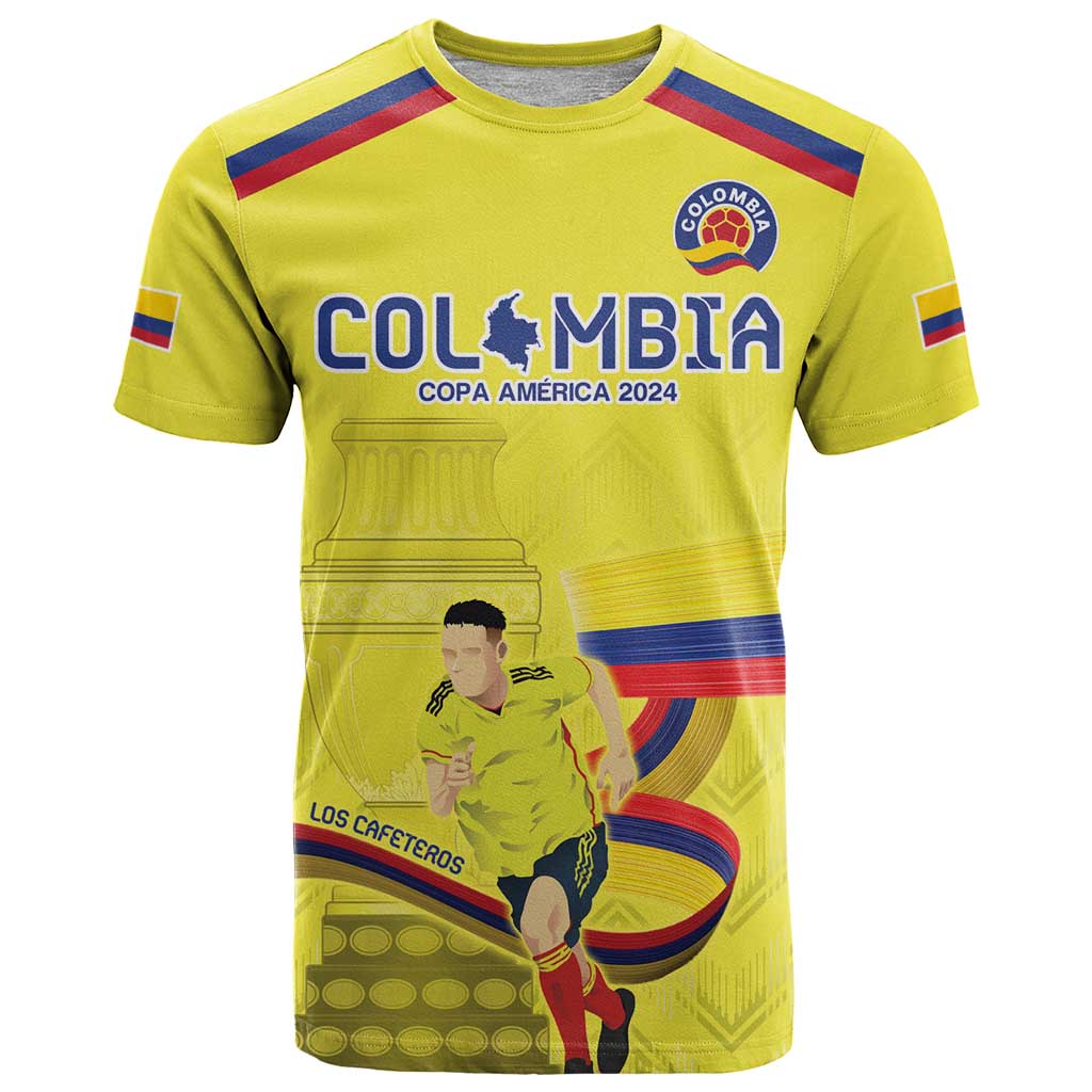 Colombia Champion Football Custom T Shirt Proud To Be Los Cafeteros - Wonder Print Shop