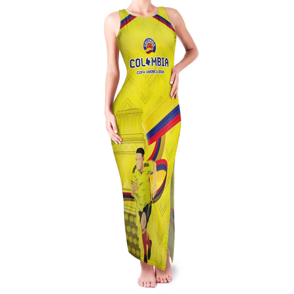 Colombia Champion Football Custom Tank Maxi Dress Proud To Be Los Cafeteros - Wonder Print Shop