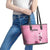 Argentina Football Leather Tote Bag Campeones De la Historia - Pink Style - Wonder Print Shop