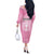 Argentina Football Off The Shoulder Long Sleeve Dress Campeones De la Historia - Pink Style - Wonder Print Shop