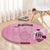 Argentina Football Custom Round Carpet Campeones De la Historia - Pink Style