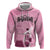 Argentina Football Zip Hoodie Campeones De la Historia - Pink Style - Wonder Print Shop