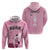 Argentina Football Zip Hoodie Campeones De la Historia - Pink Style - Wonder Print Shop