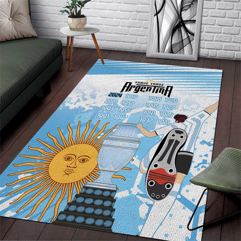 Argentina Football Area Rug Campeones De la Historia - Blue Style LT9 - Wonder Print Shop