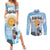 Argentina Football Couples Matching Summer Maxi Dress and Long Sleeve Button Shirt Campeones De la Historia - Blue Style LT9 - Wonder Print Shop