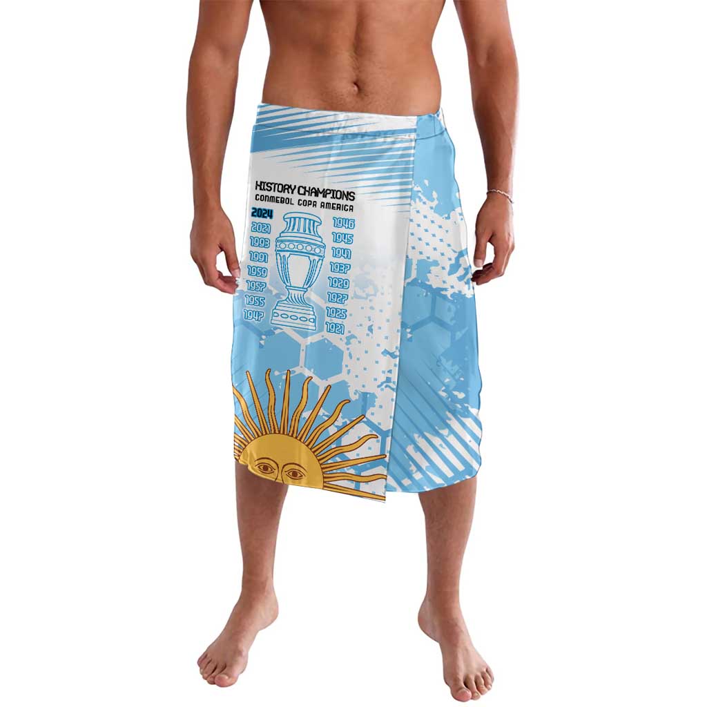 Argentina Football Lavalava Campeones De la Historia - Blue Style - Wonder Print Shop