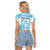 Argentina Football Raglan Cropped T Shirt Campeones De la Historia - Blue Style - Wonder Print Shop