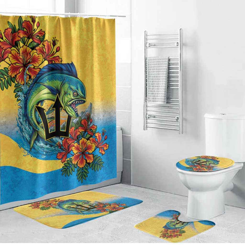 Barbados Mahi-mahi Trident Bathroom Set - Wonder Print Shop