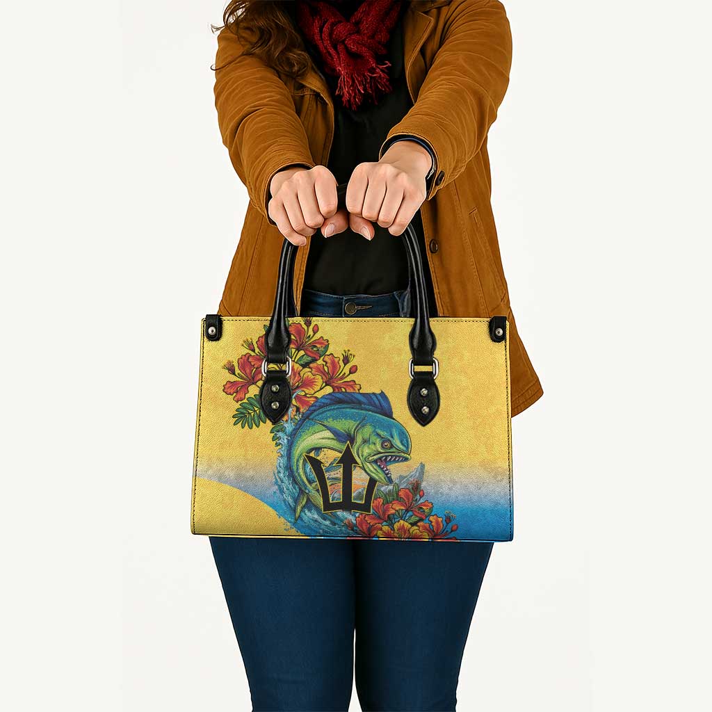 Barbados Mahi-mahi Trident Leather Bag - Wonder Print Shop