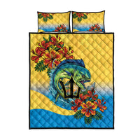 Barbados Mahi-mahi Trident Quilt Bed Set - Wonder Print Shop
