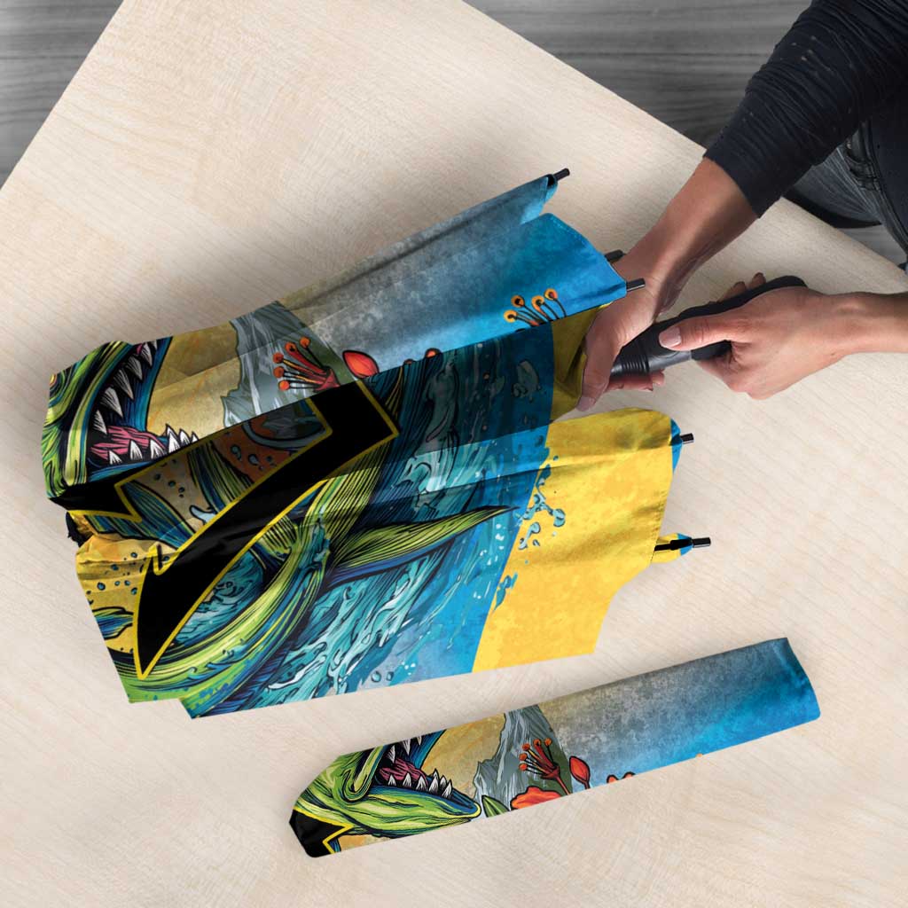 Barbados Mahi-mahi Trident Umbrella - Wonder Print Shop