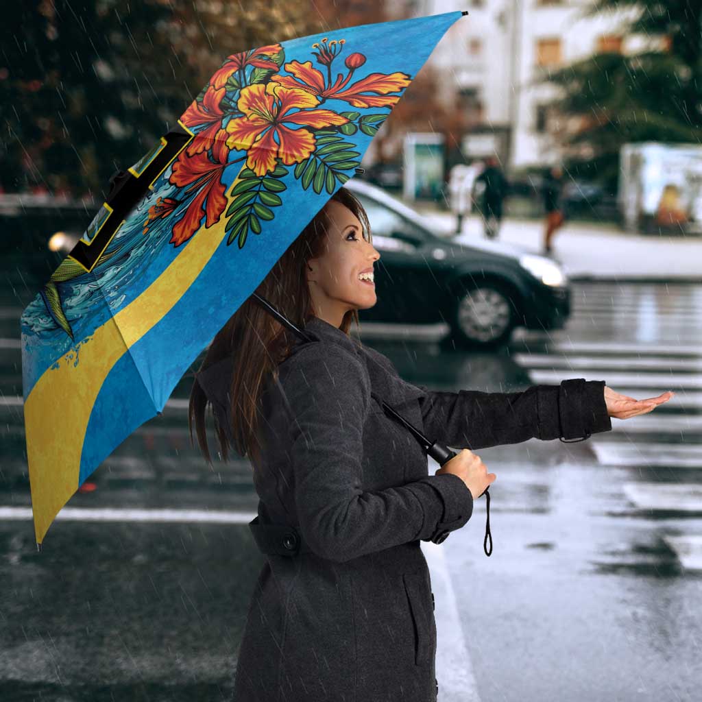Barbados Mahi-mahi Trident Umbrella - Wonder Print Shop