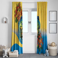 Barbados Mahi-mahi Trident Window Curtain - Wonder Print Shop