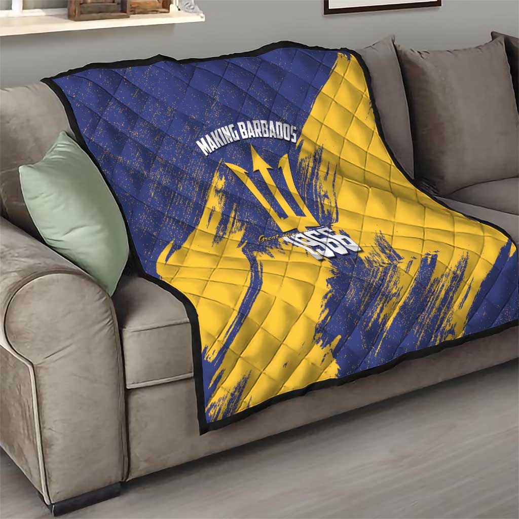 Barbados Pride Est 1966 Quilt - Wonder Print Shop