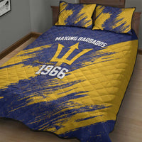 Barbados Pride Est 1966 Quilt Bed Set - Wonder Print Shop