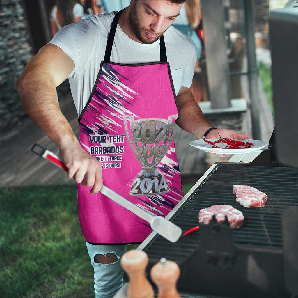 Caribbean Cricket Barbados Personalized Apron Make It Three 2025 is Ours - Wonder Print Shop