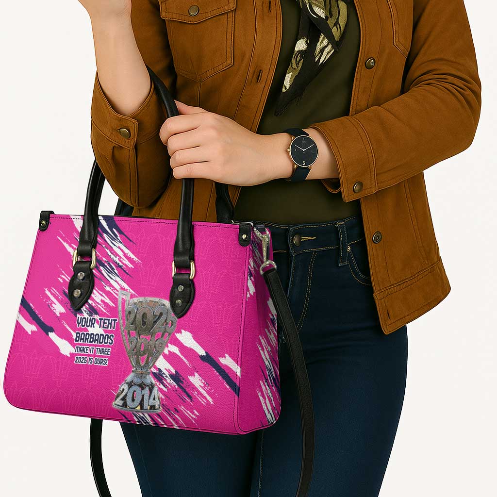 Caribbean Cricket Barbados Personalized Leather Bag Make It Three 2025 is Ours - Wonder Print Shop