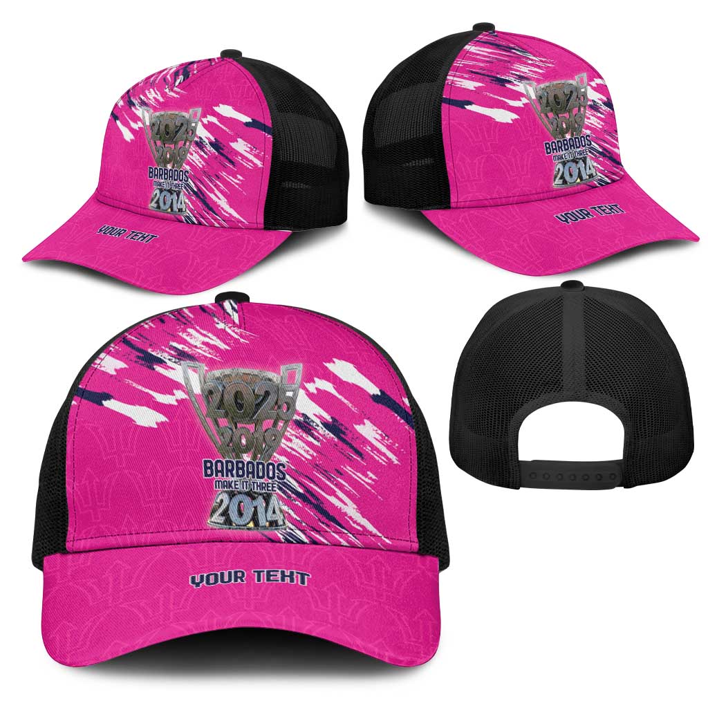 Caribbean Cricket Barbados Personalized Mesh Trucker Cap Make It Three 2025 is Ours - Wonder Print Shop