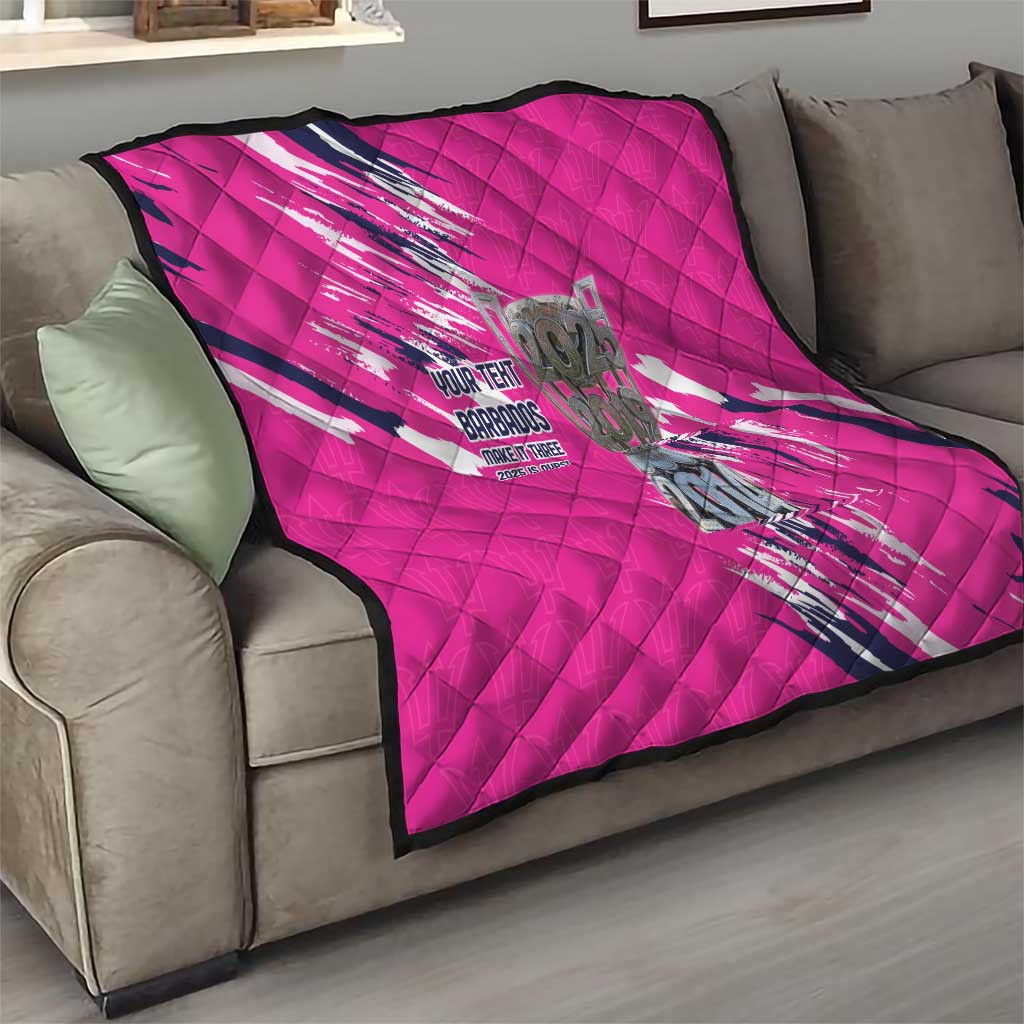 Caribbean Cricket Barbados Personalized Quilt Make It Three 2025 is Ours - Wonder Print Shop
