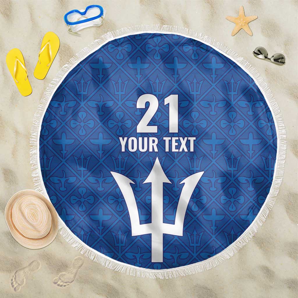 Caribbean Cricket Barbados Custom Beach Blanket Strike of the Tridents - Wonder Print Shop