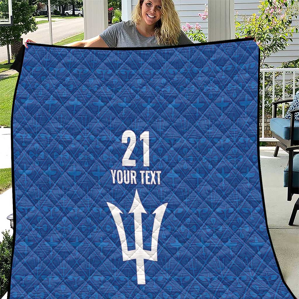 Caribbean Cricket Barbados Custom Quilt Strike of the Tridents - Wonder Print Shop