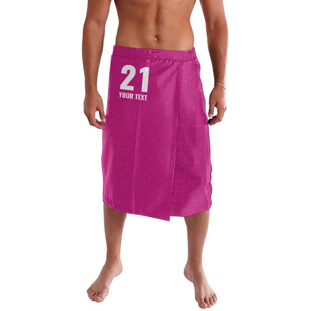 Caribbean Cricket Barbados Custom Lavalava Strike of the Tridents Pink Fury - Wonder Print Shop