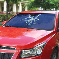 Caribbean Cricket Barbados Custom Auto Sun Shade Trident Champion’s Wave - Wonder Print Shop