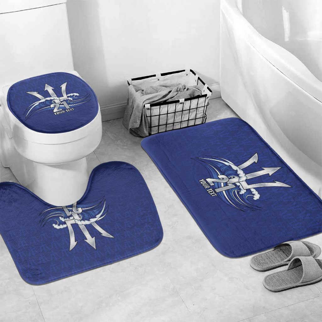 Caribbean Cricket Barbados Custom Bathroom Set Trident Champion’s Wave - Wonder Print Shop