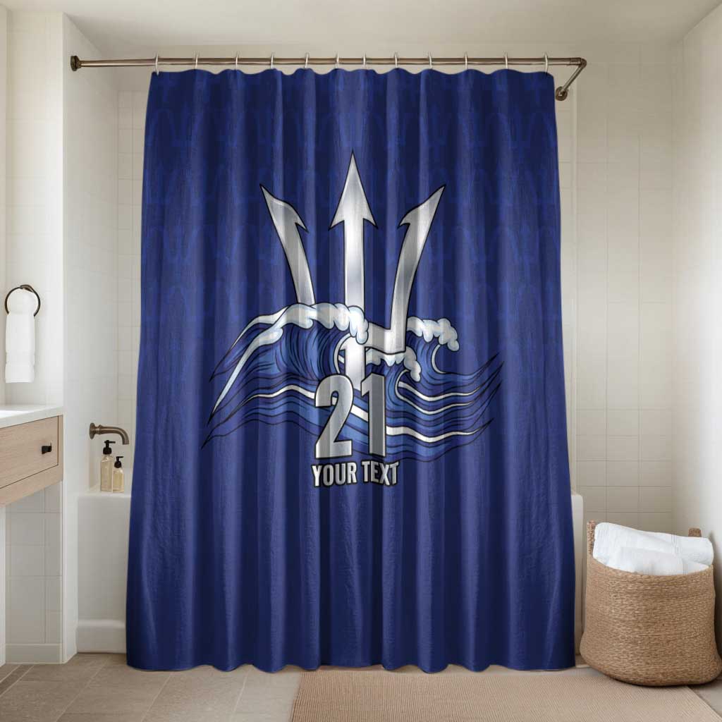 Caribbean Cricket Barbados Custom Bathroom Set Trident Champion’s Wave - Wonder Print Shop