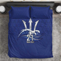 Caribbean Cricket Barbados Custom Bedding Set Trident Champion’s Wave - Wonder Print Shop
