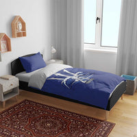 Caribbean Cricket Barbados Custom Bedding Set Trident Champion’s Wave - Wonder Print Shop