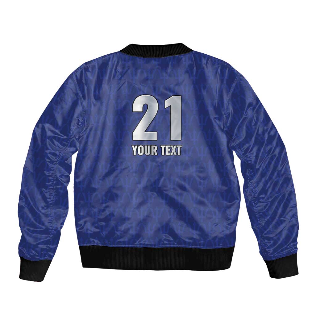 Caribbean Cricket Barbados Custom Bomber Jacket Trident Champion’s Wave - Wonder Print Shop