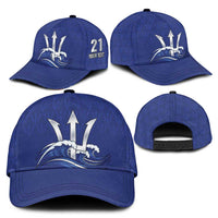 Caribbean Cricket Barbados Custom Classic Cap Trident Champion’s Wave - Wonder Print Shop