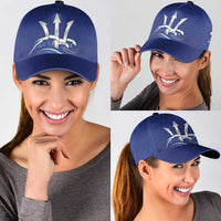 Caribbean Cricket Barbados Custom Classic Cap Trident Champion’s Wave - Wonder Print Shop