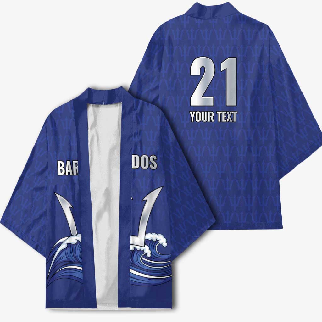 Caribbean Cricket Barbados Custom Kimono Trident Champion’s Wave - Wonder Print Shop