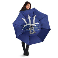 Caribbean Cricket Barbados Custom Umbrella Trident Champion’s Wave - Wonder Print Shop