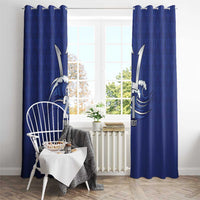 Caribbean Cricket Barbados Custom Window Curtain Trident Champion’s Wave - Wonder Print Shop