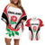 Custom England Rugby Couples Matching Off Shoulder Short Dress and Hawaiian Shirt Come On Red Rose Word Cup 2023 LT9 - Wonder Print Shop