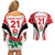 Custom England Rugby Couples Matching Off Shoulder Short Dress and Hawaiian Shirt Come On Red Rose Word Cup 2023 LT9 - Wonder Print Shop