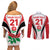 Custom England Rugby Couples Matching Off Shoulder Short Dress and Long Sleeve Button Shirts Come On Red Rose Word Cup 2023 LT9 - Wonder Print Shop