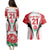 Custom England Rugby Couples Matching Puletasi Dress and Hawaiian Shirt Come On Red Rose Word Cup 2023 LT9 - Wonder Print Shop