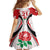 Custom England Rugby Family Matching Long Sleeve Bodycon Dress and Hawaiian Shirt Come On Red Rose Word Cup 2023 LT9 - Wonder Print Shop